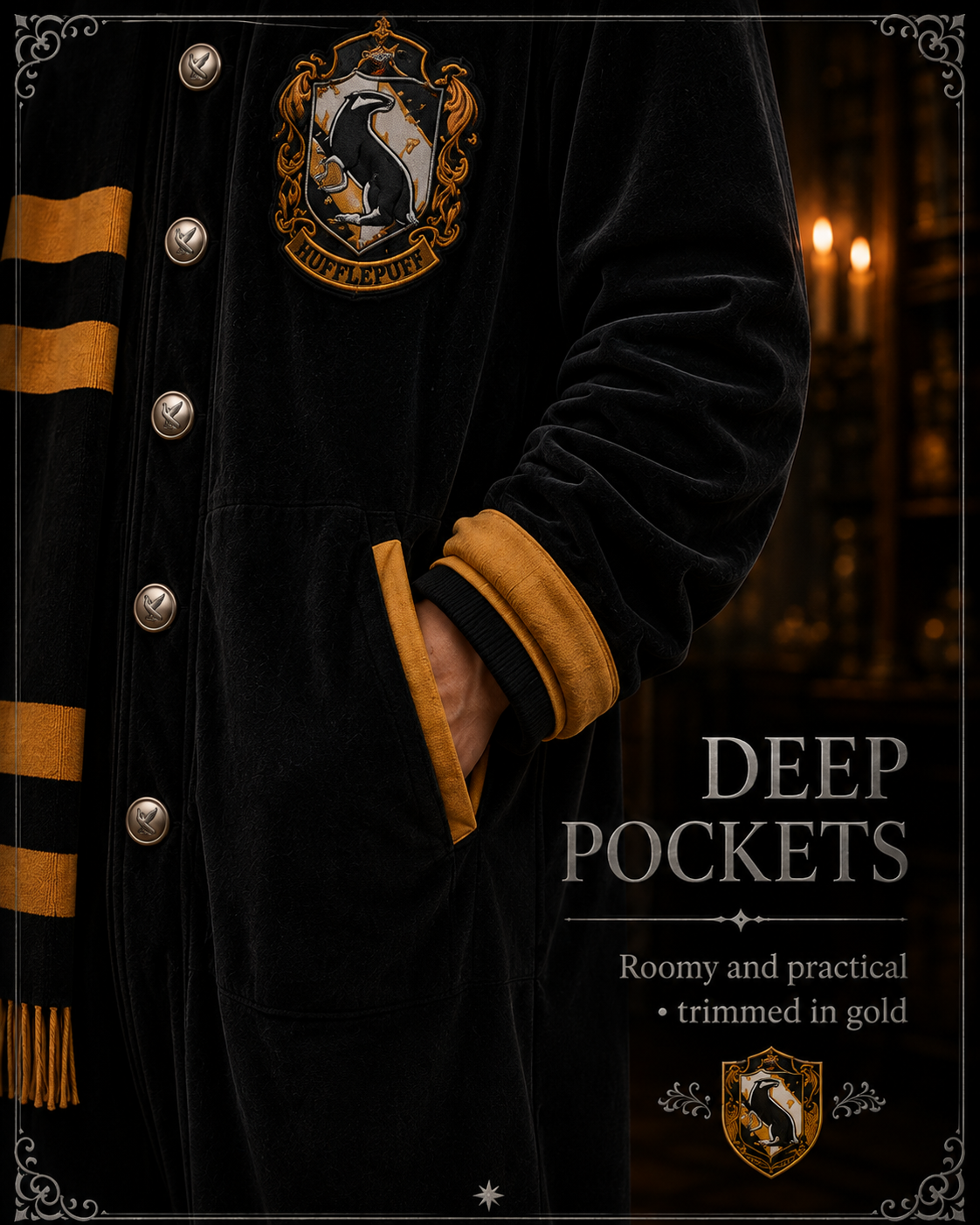 Hufflepuff deep pockets detail