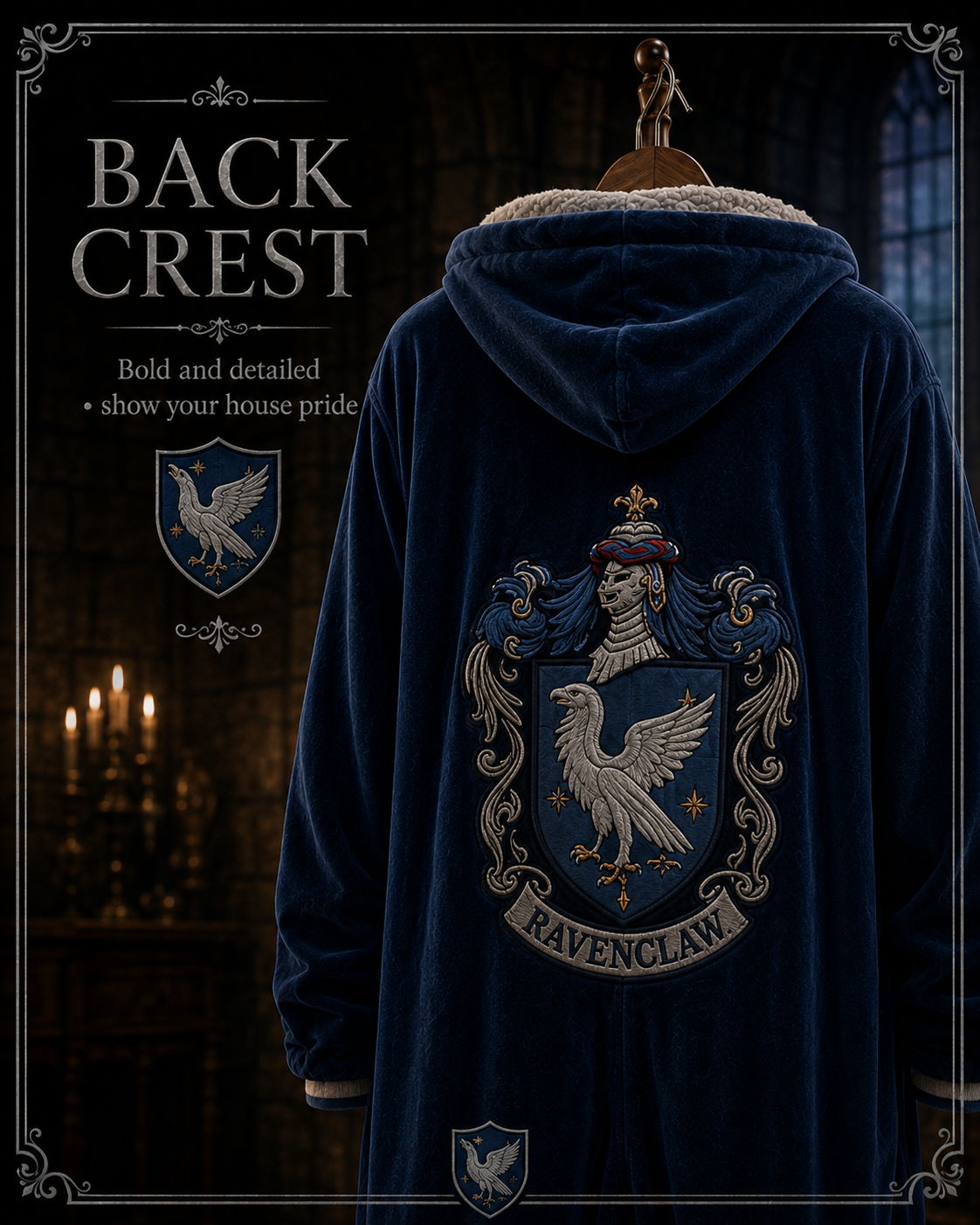 Ravenclaw back crest detail
