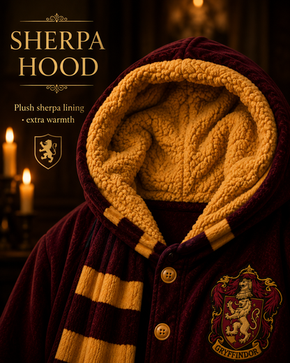 Gryffindor sherpa hood detail