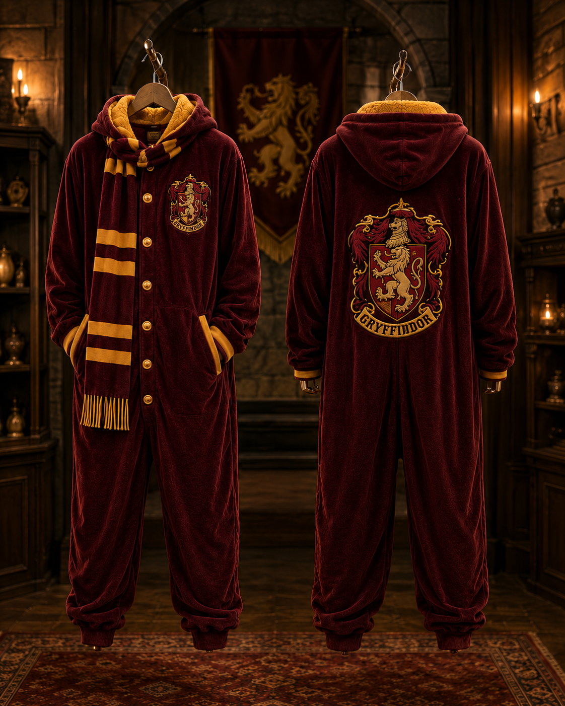 Gryffindor Wizard House Onesie standing
