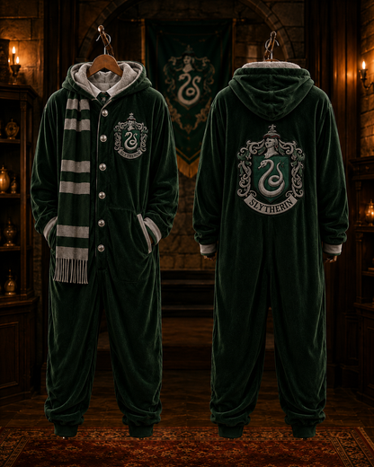 Slytherin Wizard House Onesie standing